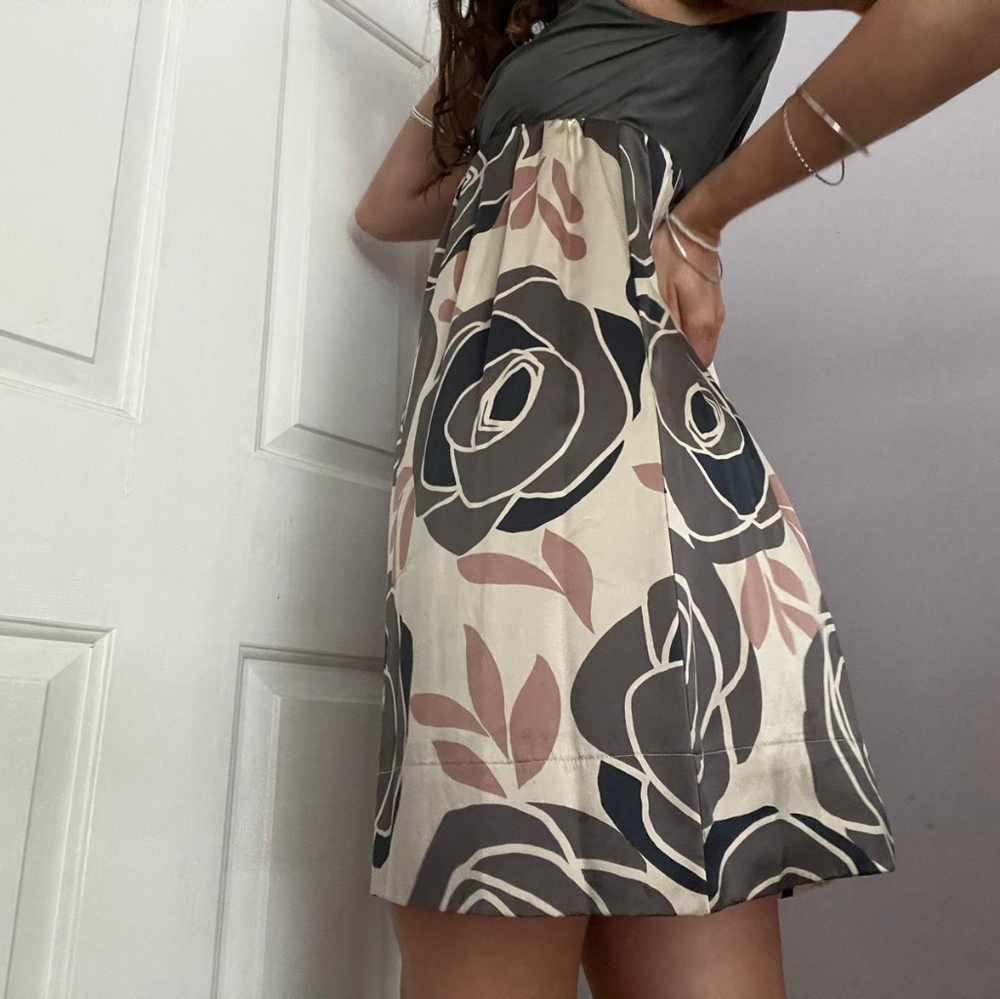 GRAHAM & SPENCER Silk Flower Print Dress - Picture 2 of 8